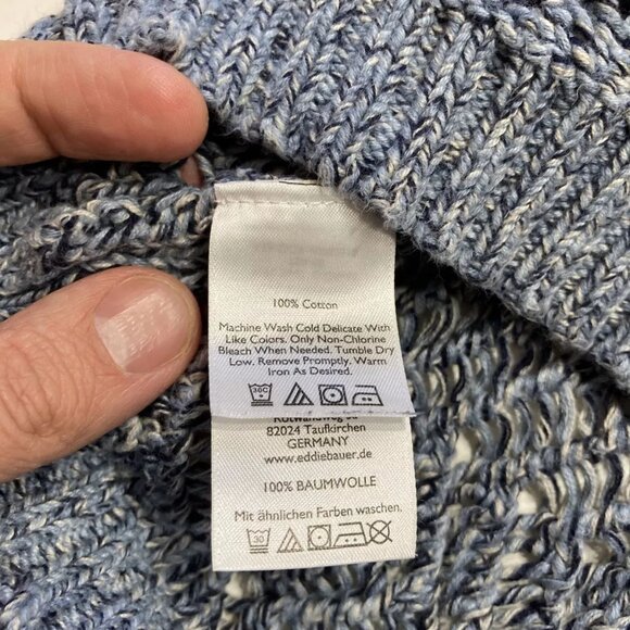 Eddie Bauer Loose Crochet Knit Sweater Size Large - Picture 12 of 14